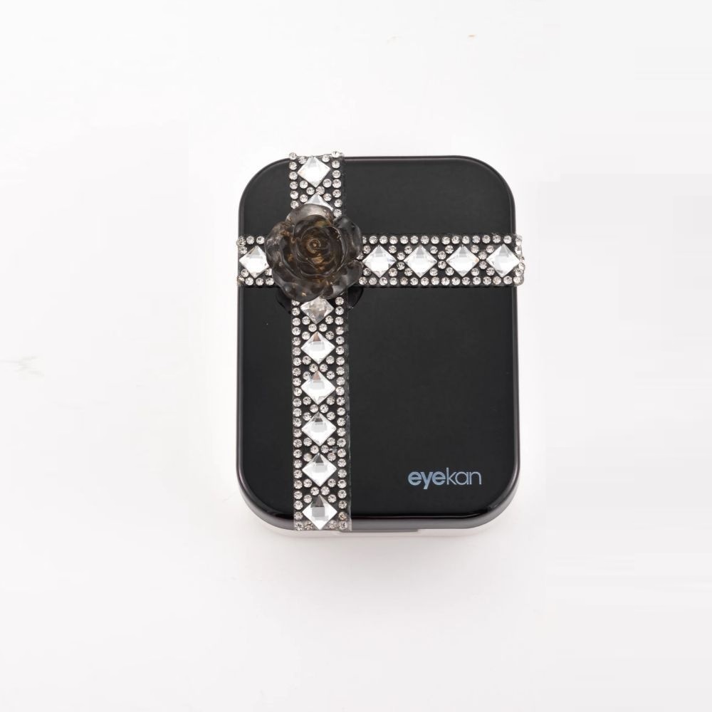 2 Pair Black Gift Box Contact Lens Case