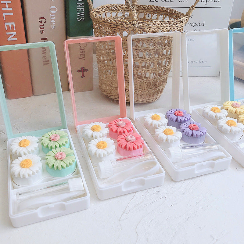 1 PACK INS Flowers Colored Contacts Lenses Case