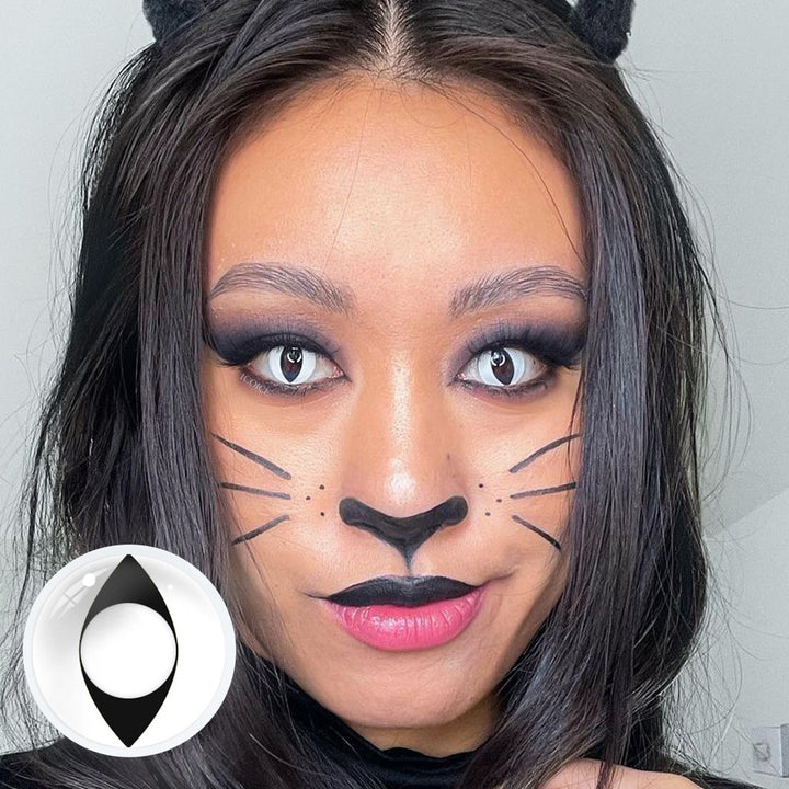 【Halloween&Cosplay】White Cat Eye