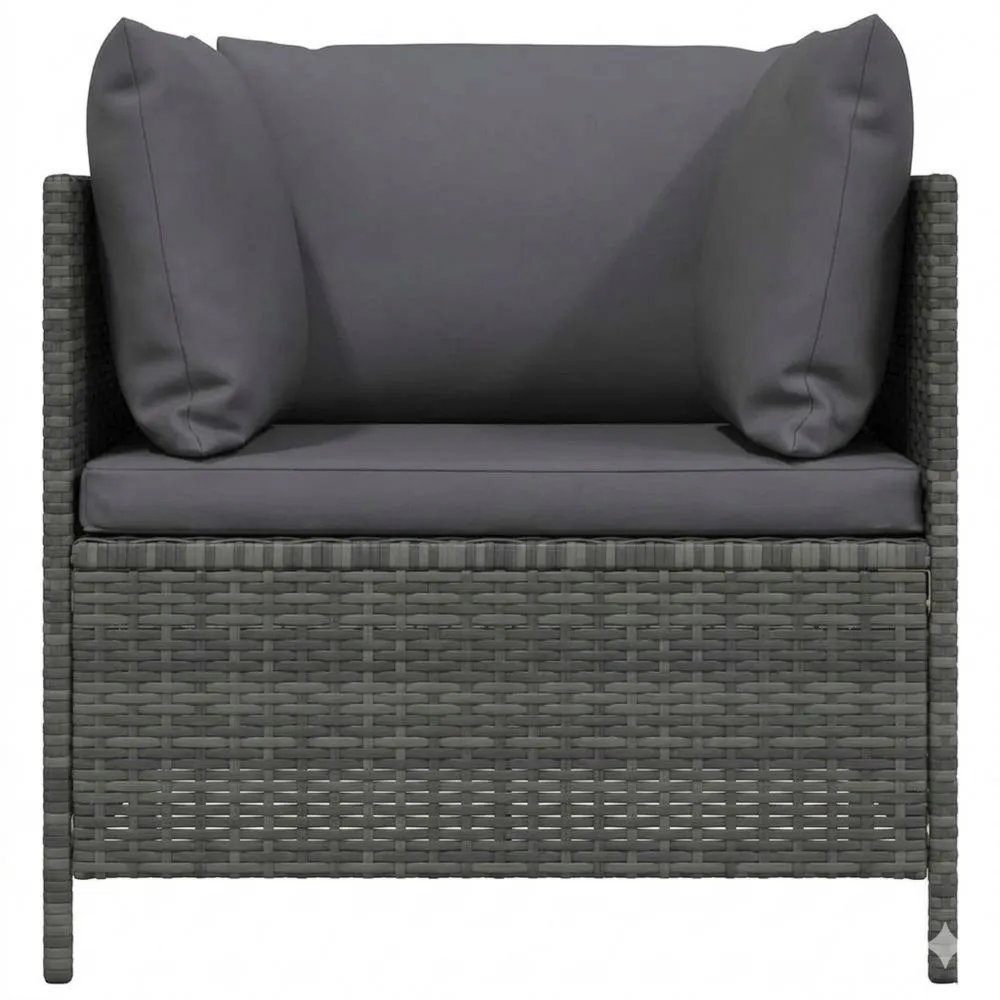 Modulares Ecksofa aus Polyrattan für den Außenbereich