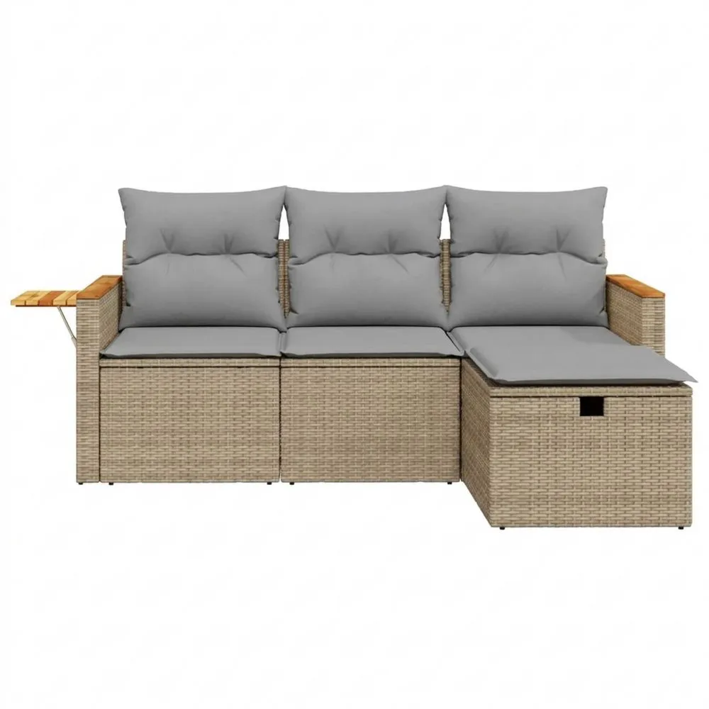 Hochwertige Garten-Lounge mit Kissen