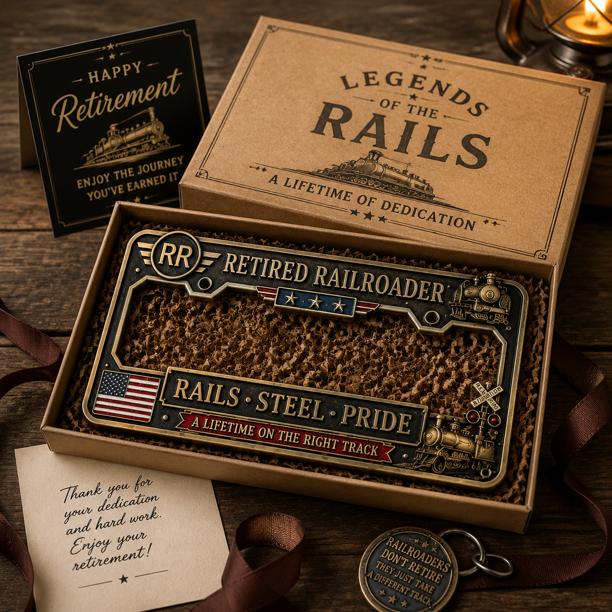 Last Day Promo: 49% OFF 🚂 Retired Railroader License Plate Frame
