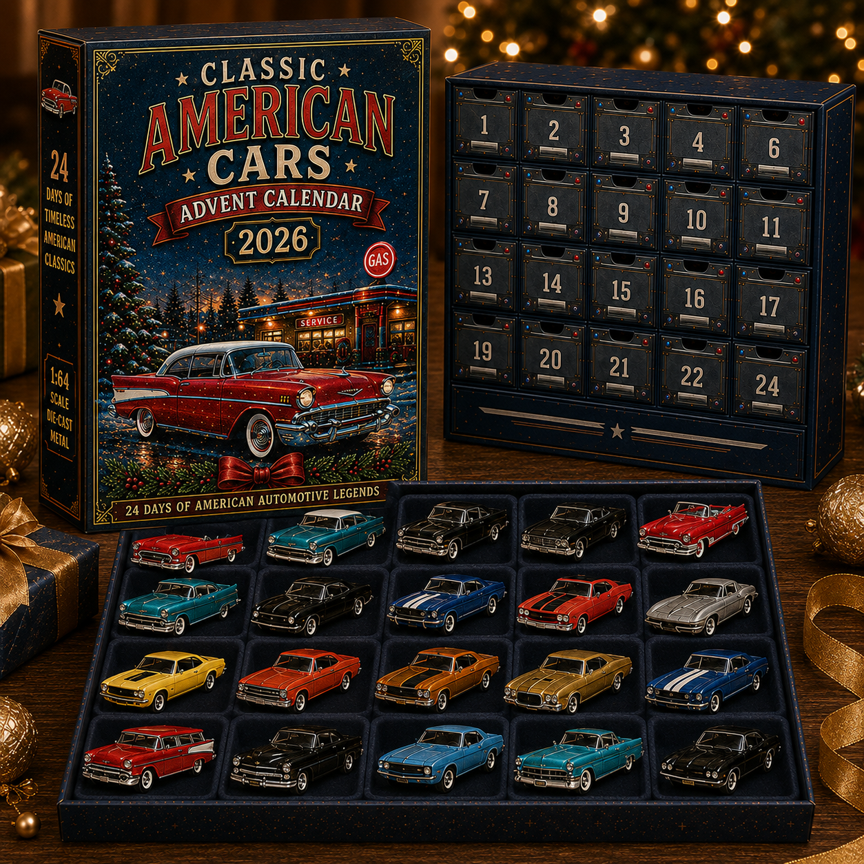 🚜🚗🎄 2026 Vehicle Advent Calendar Collection – 24 Days of Classic Machines, Trucks & Military Legends 🎁✨