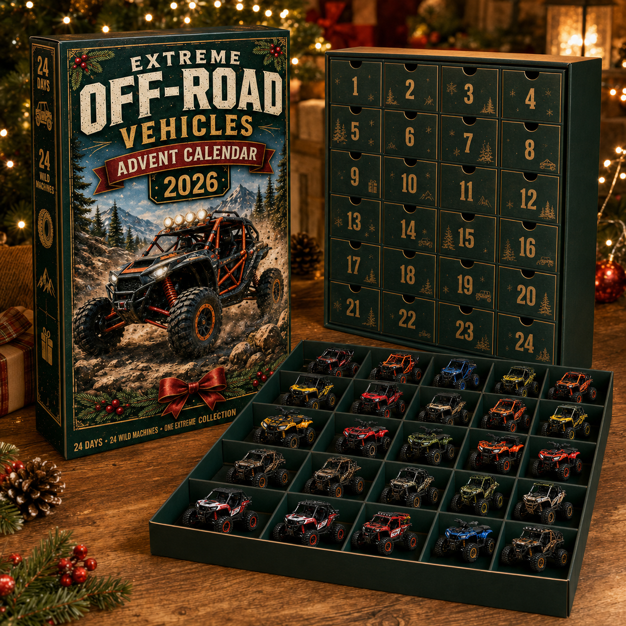 🚜🚗🎄 2026 Vehicle Advent Calendar Collection – 24 Days of Classic Machines, Trucks & Military Legends 🎁✨
