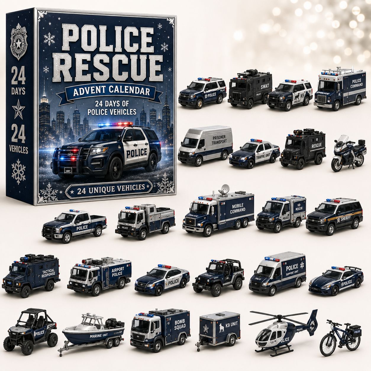 🔥HOT SALE 49% OFF - ✨Transportation Vehicles Advent Calendar 2026 - Vehicle Blind Boxes