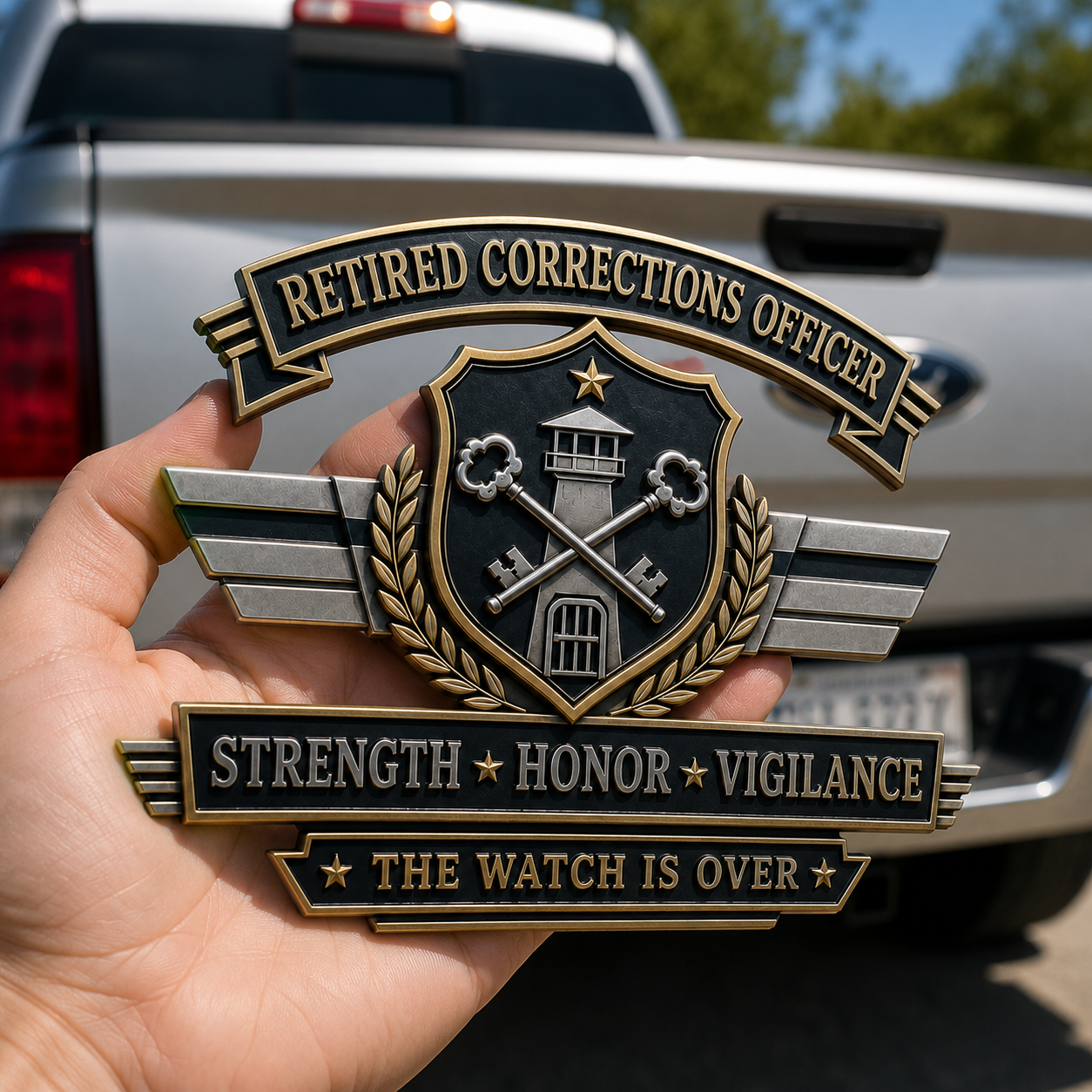 🔥 Last Day Promo: 49% OFF Retired Corrections Officer Metal Car Emblem