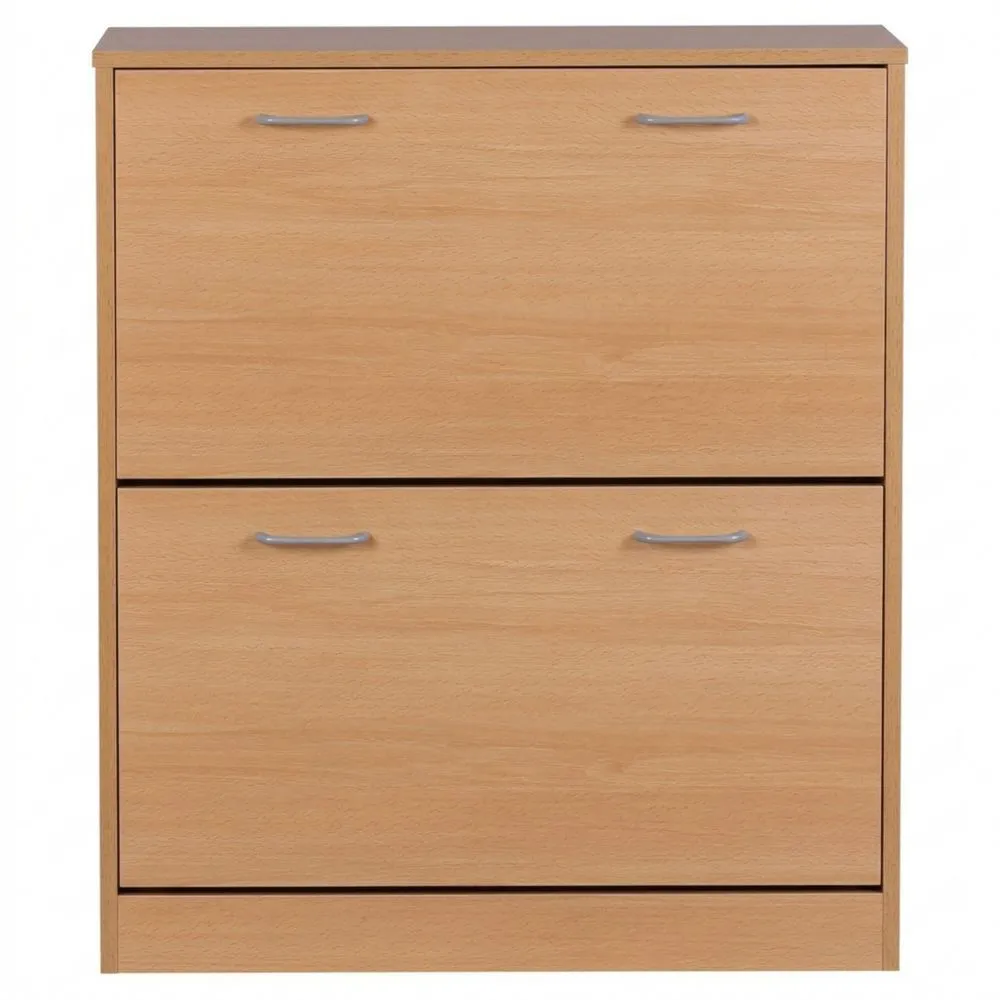 Moderner Schuhschrank mit Klappfächern und Ablage