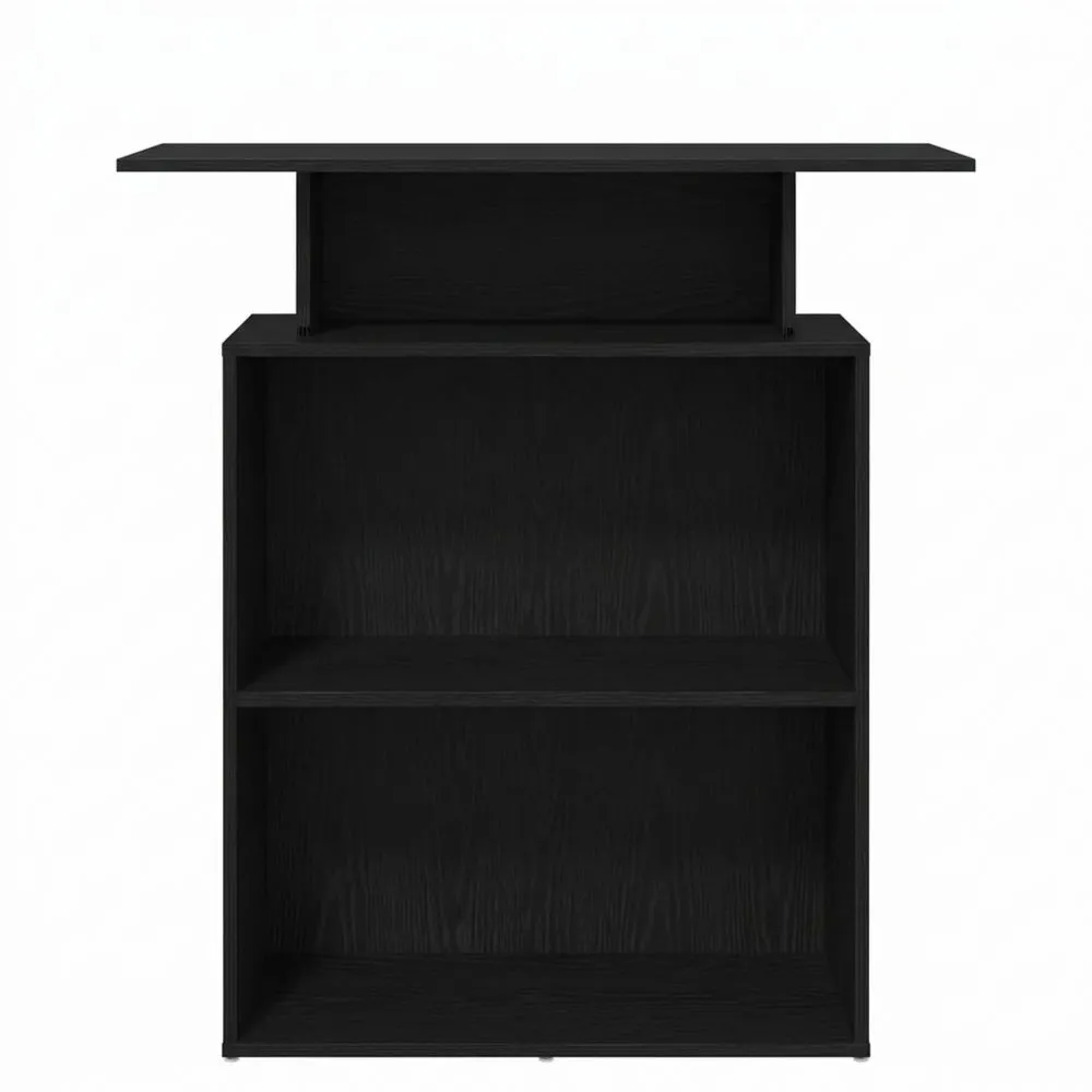 Elegante Empfangstheke in Schwarz für Büro oder Salon