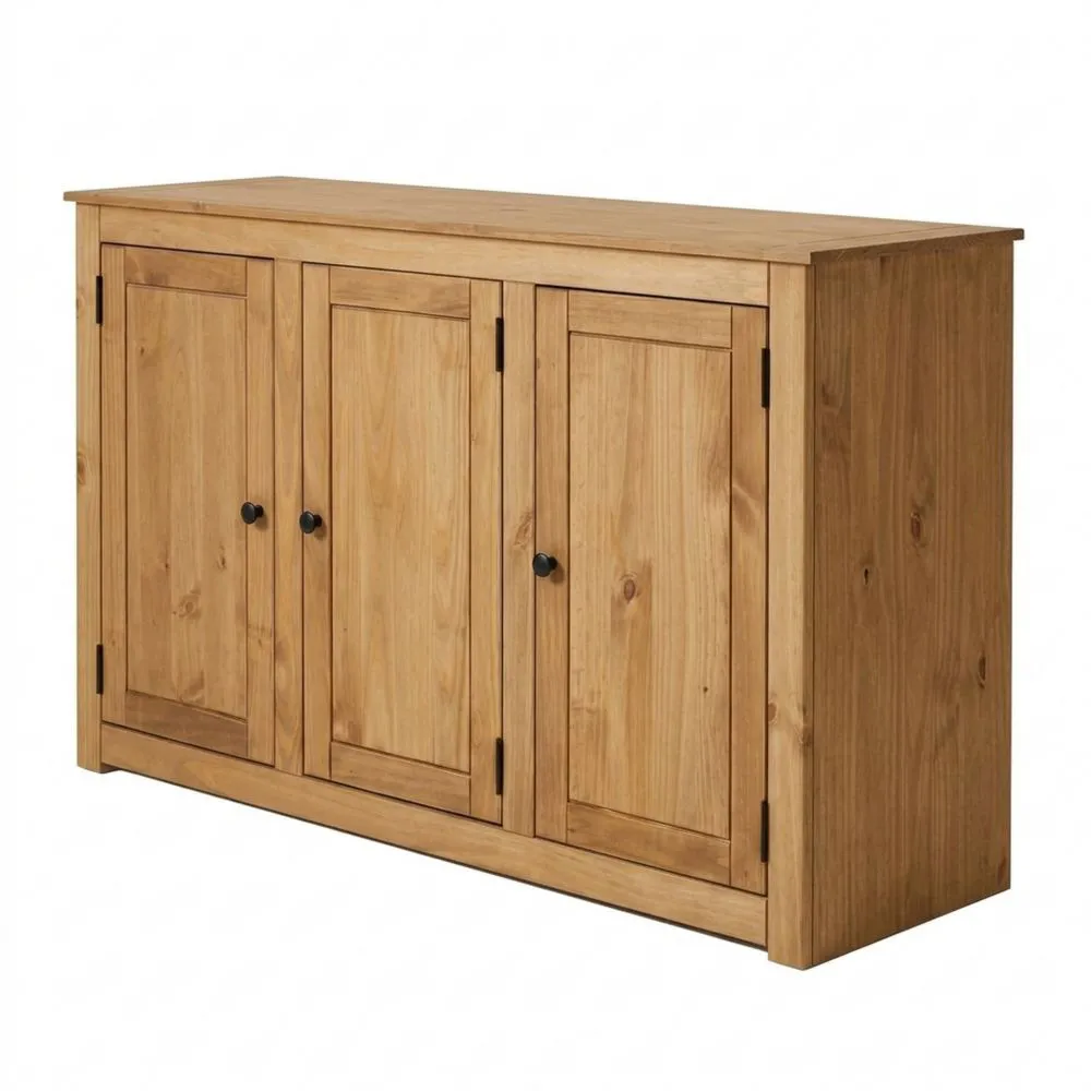 Kommode mit drei Türen - Vielseitige Aufbewahrung aus massivem Kiefernholz