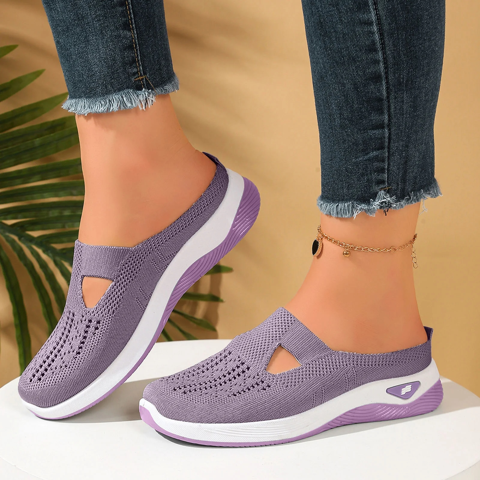 🔥66% RABATT🔥Cloud-Stride™ Damen Bequeme Atmungsaktive Strickschuhe