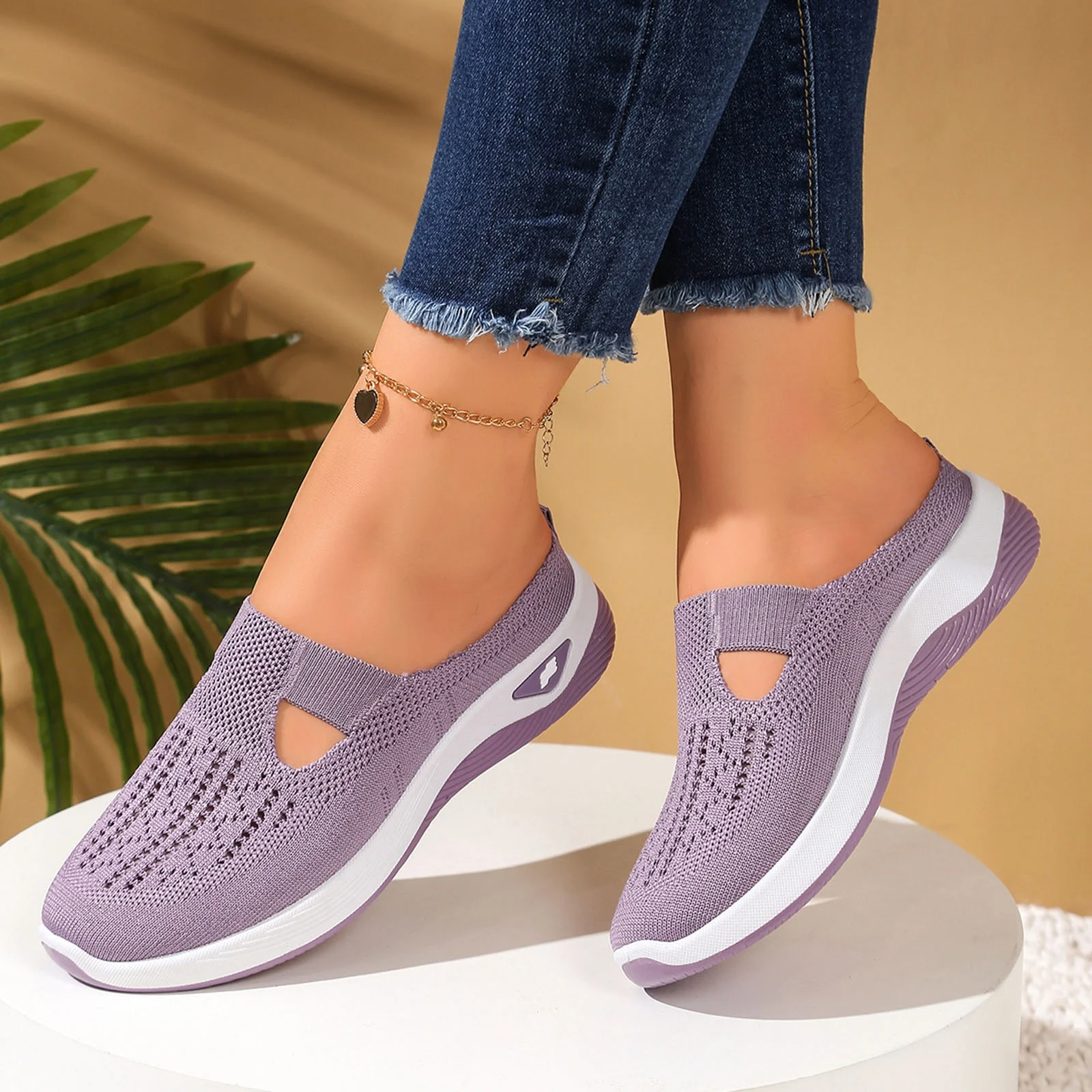 🔥66% RABATT🔥Cloud-Stride™ Damen Bequeme Atmungsaktive Strickschuhe