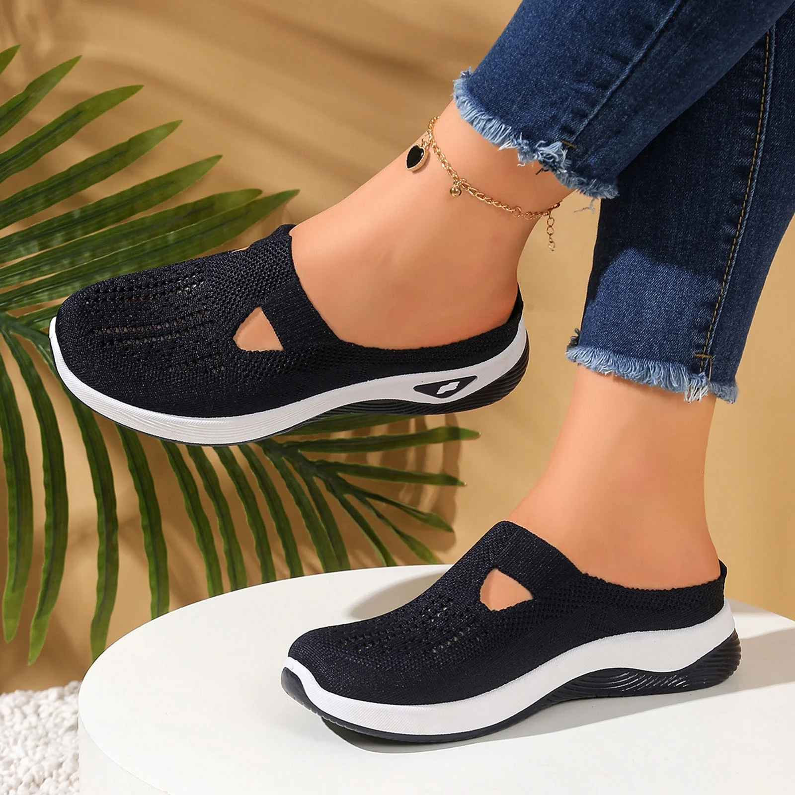 🔥66% RABATT🔥Cloud-Stride™ Damen Bequeme Atmungsaktive Strickschuhe