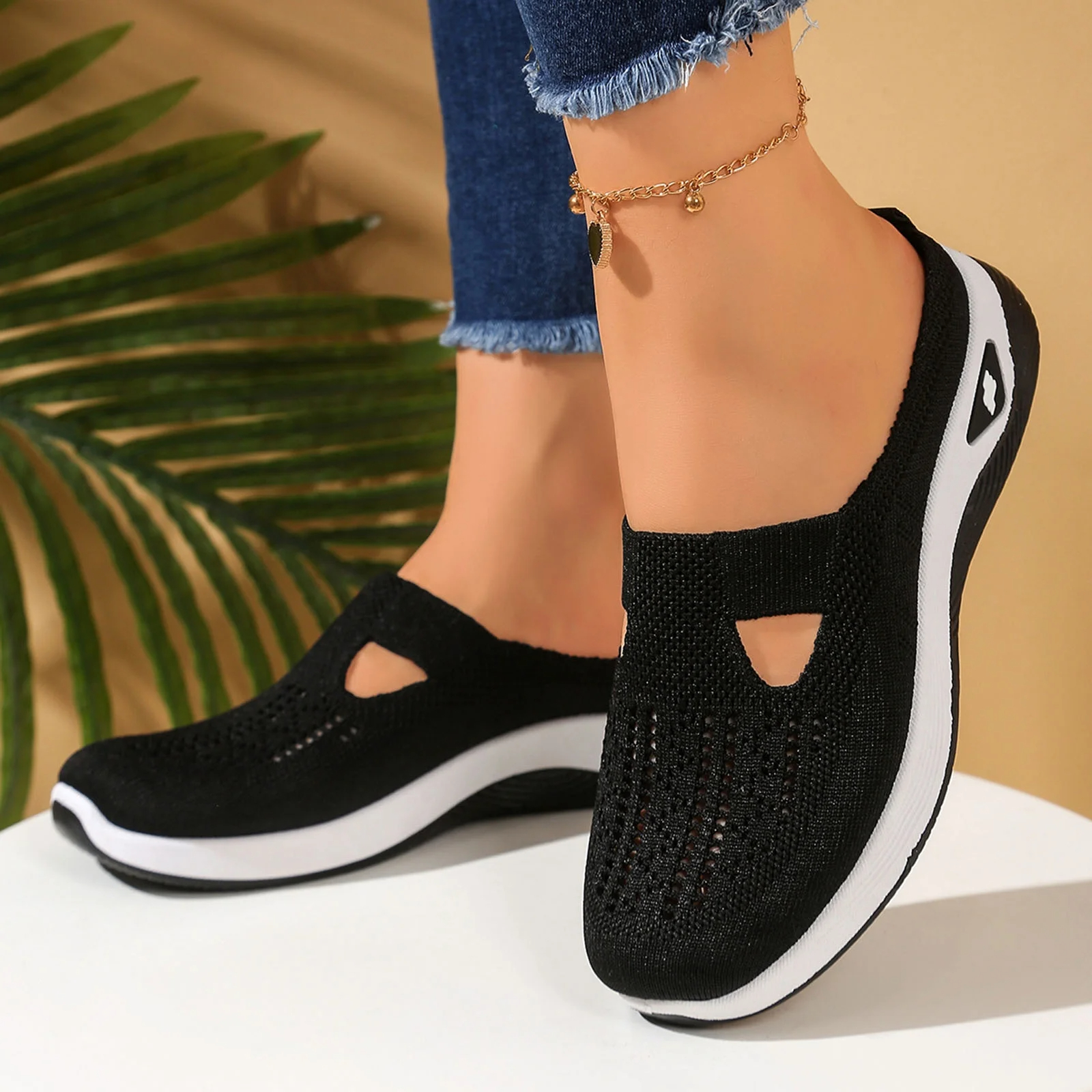 🔥66% RABATT🔥Cloud-Stride™ Damen Bequeme Atmungsaktive Strickschuhe