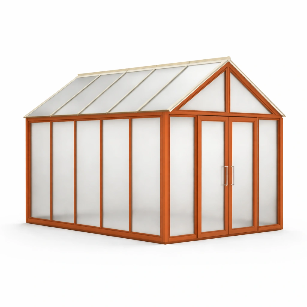 Invernadero de Policarbonato y Madera-HOMNIVO