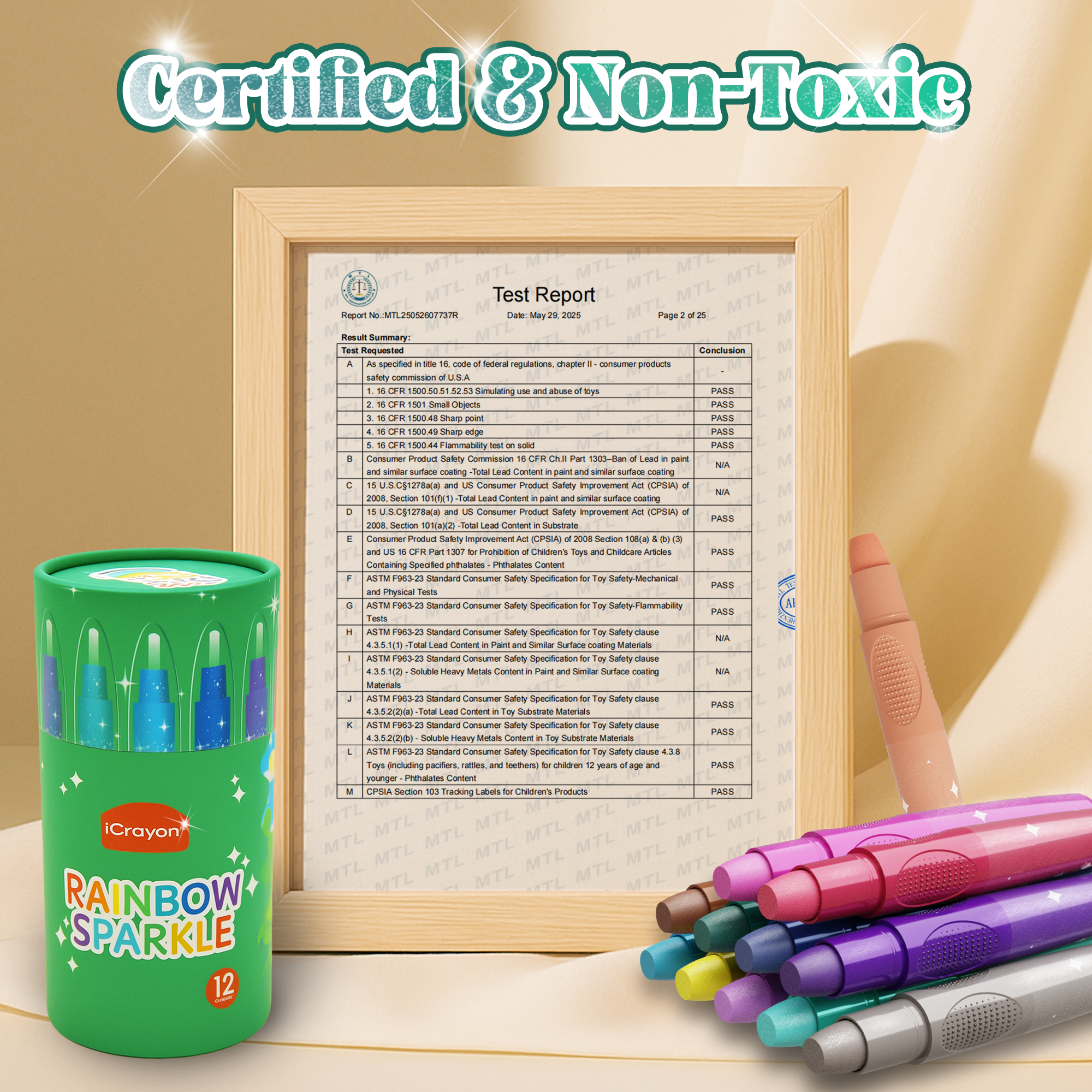 Rainbow Sparkle Metallic Watercolor Gel Crayons, Glitter Twistable Crayons for Toddlers, Non-Toxic, Hands Cleand, Washable, Coloring Gifts for Boys and Girls