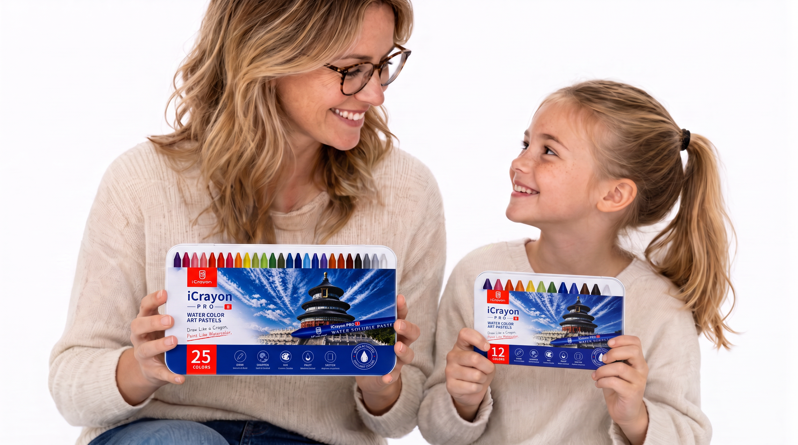 Drawing and creating with iCrayon, across generations