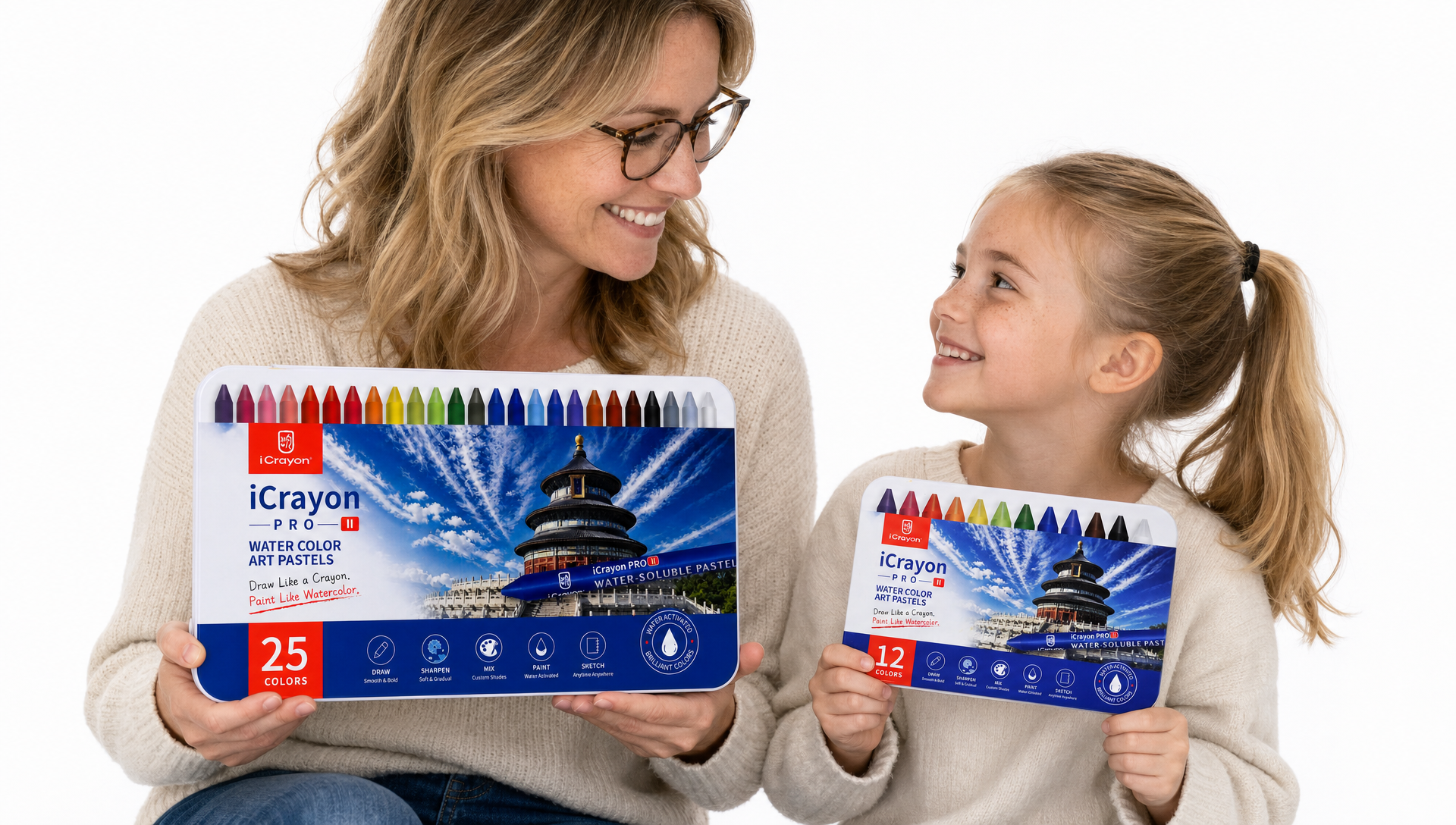 iCrayon Pro II sets for different creative journeys