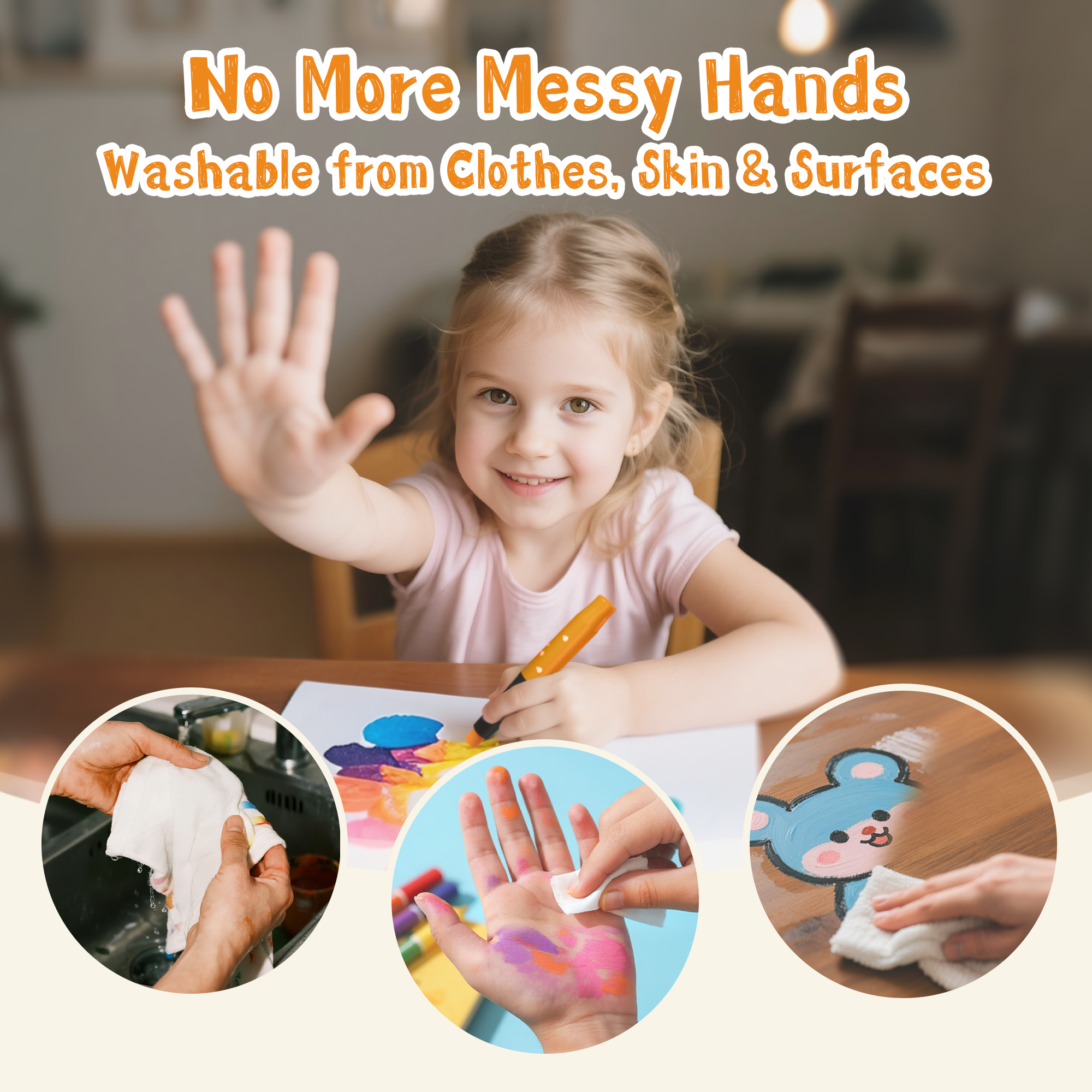 12 Colors Twist Crayons for Toddlers, Silky Crayons for Paper, Glass, Wood and Canva, Non-Toxic, Quick Drying, Washable, No Mess Coloring Gifts for Boys and Girls