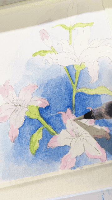 Painting with iCrayon and water