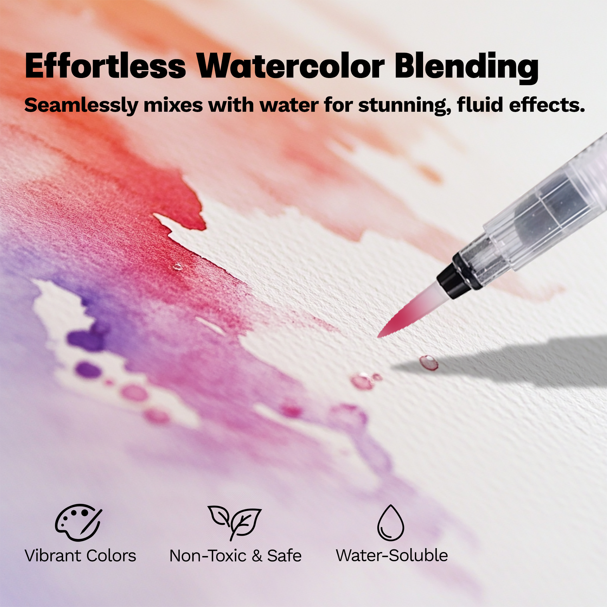 iCrayon Water Soluble Pastels, Watercolor Pastels Set for Beginners and Hobbyists, Includes Sharpener, Palette & Brush for Vibrant Art Creations