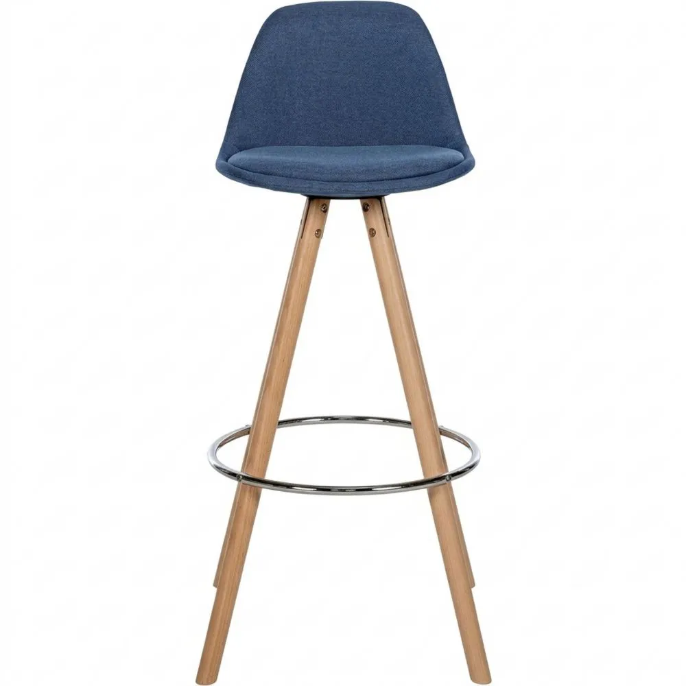 Moderner Barhocker mit Fußstütze, langlebig und ideal für Bars und Theken