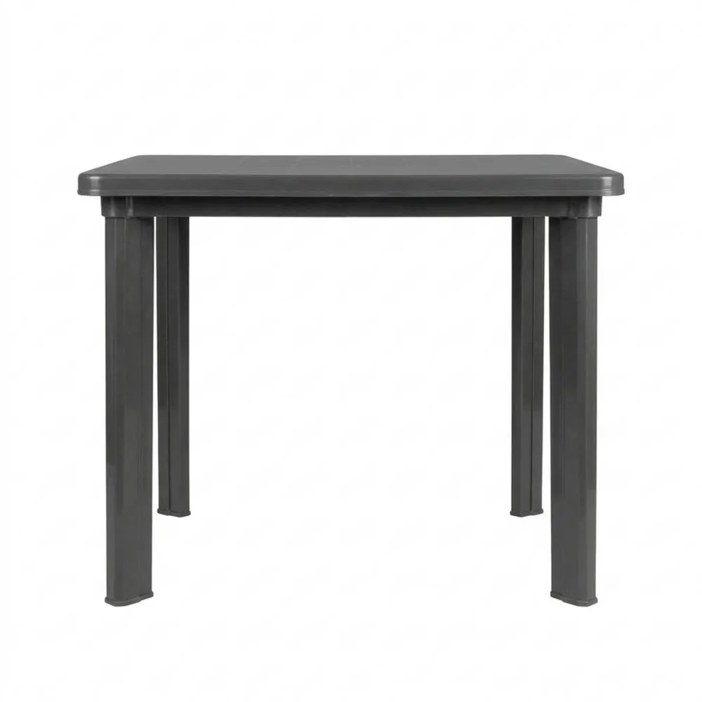 Rechteckiger Outdoor-Gartentisch, anthrazit, 100 x 72 cm