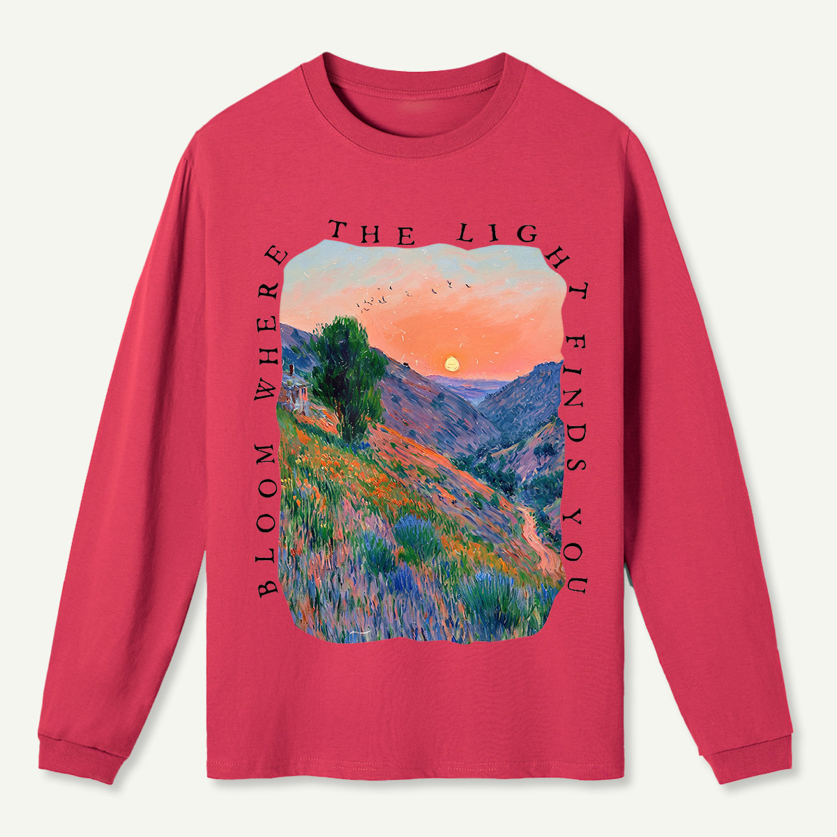 Dusk Hills Art Long Sleeve T-Shirt