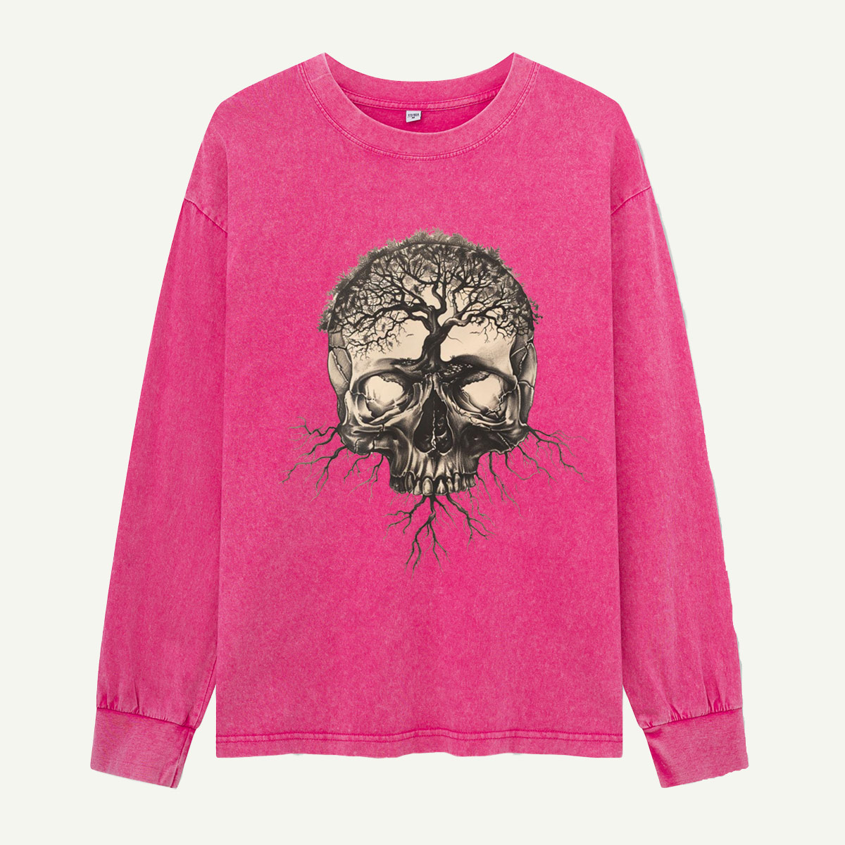 Rooted in the Afterlife Washed Long‑sleeve