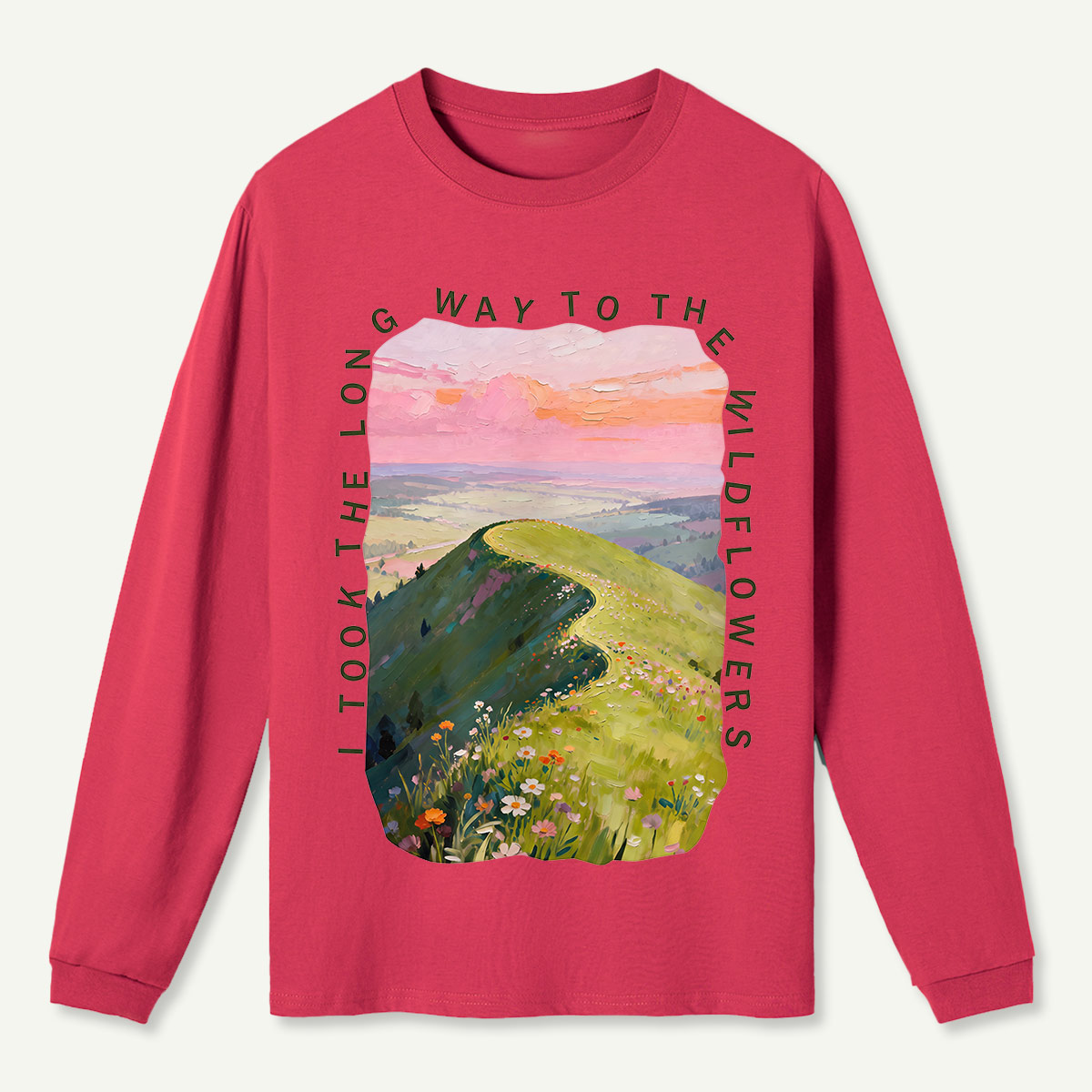Dusk Hills Art Long Sleeve T-Shirt