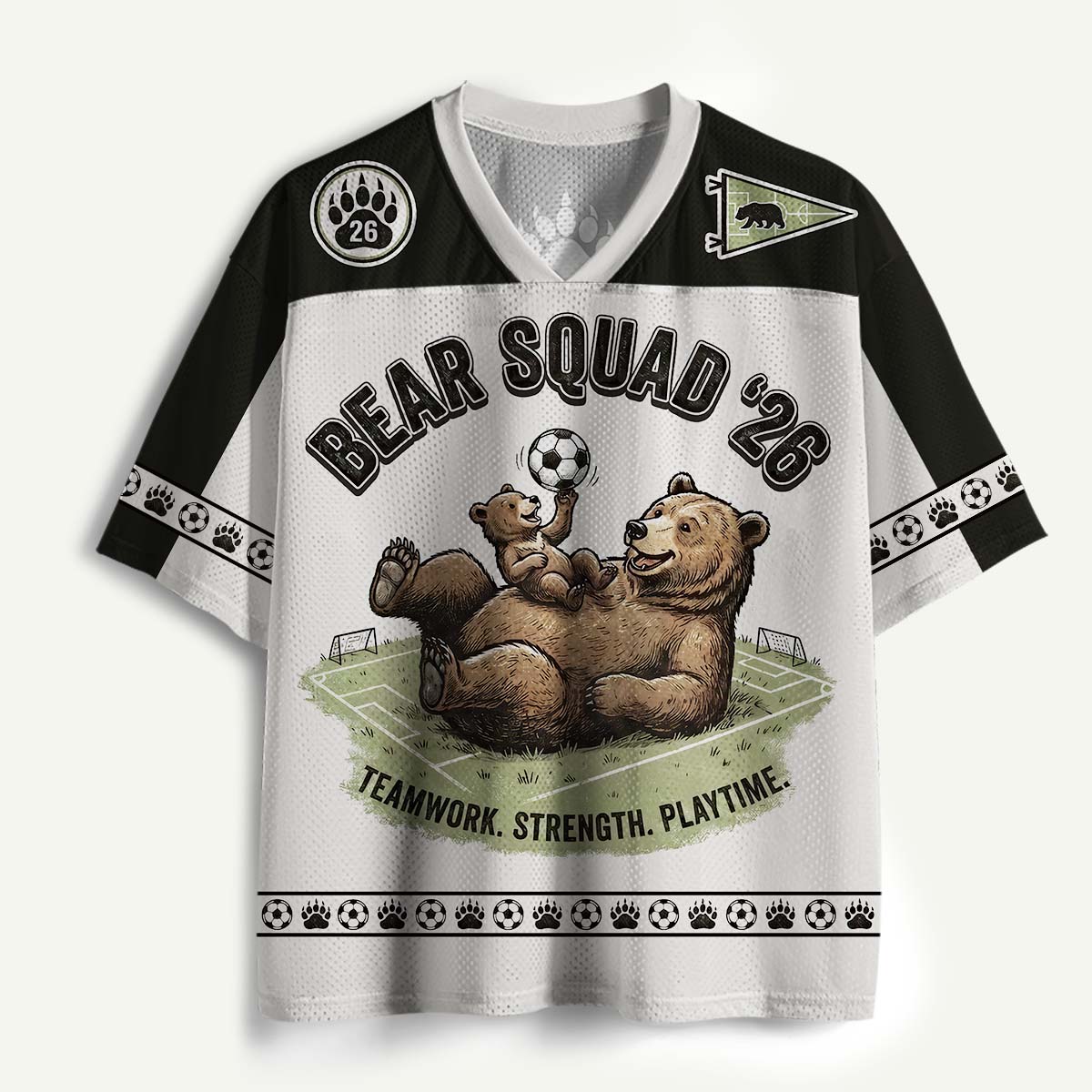 Bear Squad Family Soccer Mesh Jersey