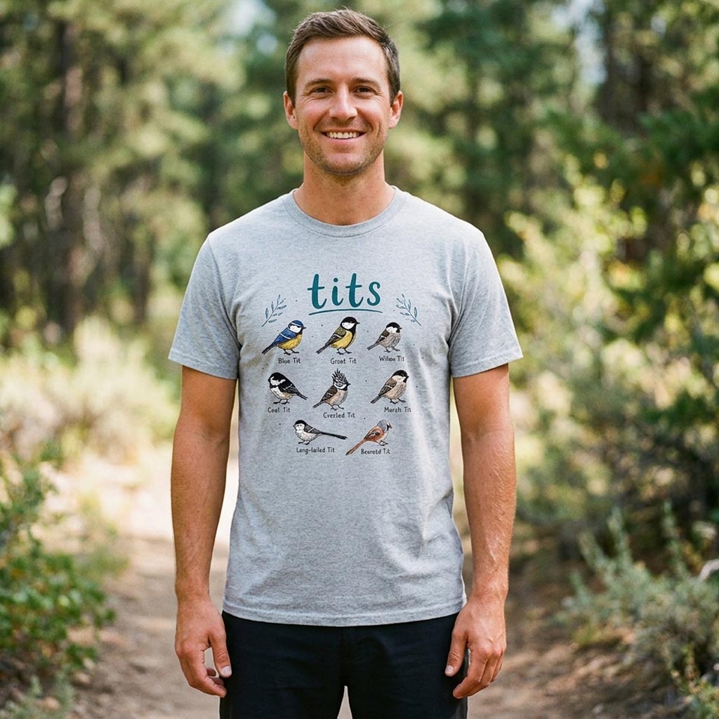 MDCTBYWY26072003 British Tits Identification T-Shirt