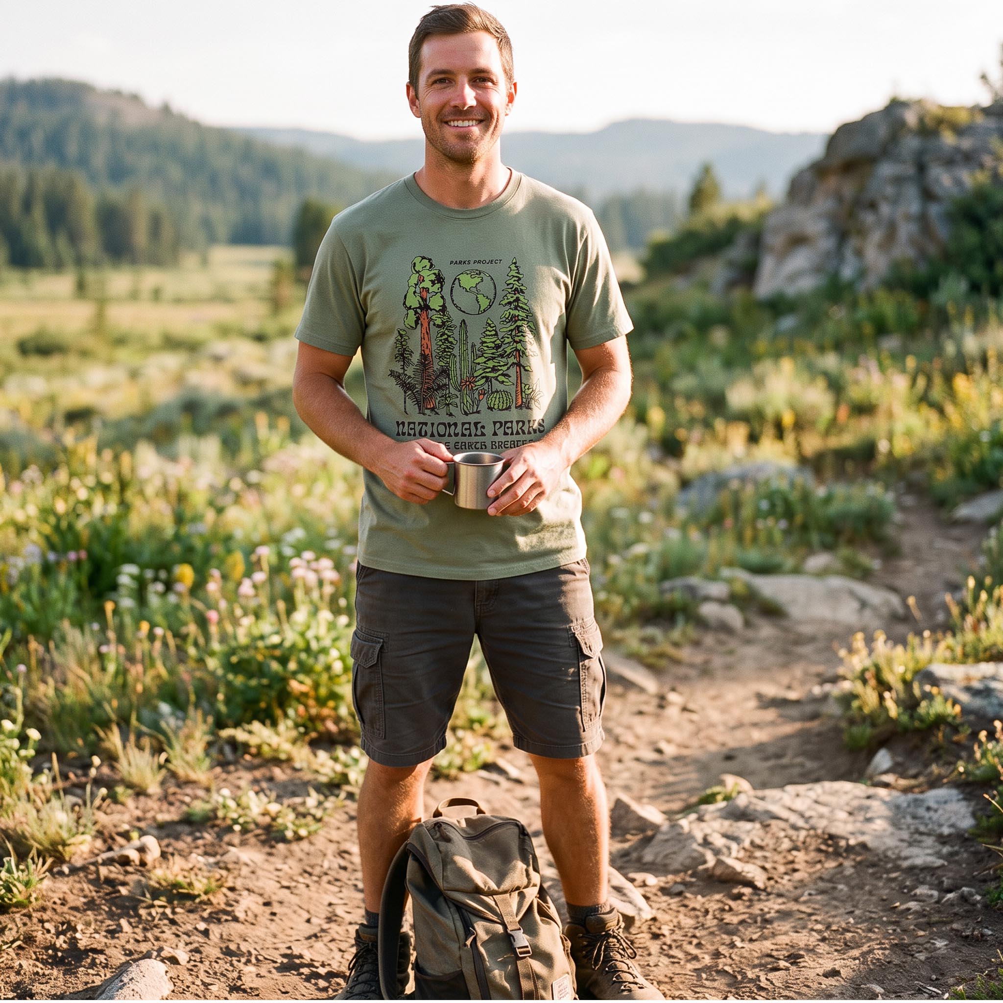 MDCTBYWY26072204 Parks Project Feel the Earth Breathe T-Shirt