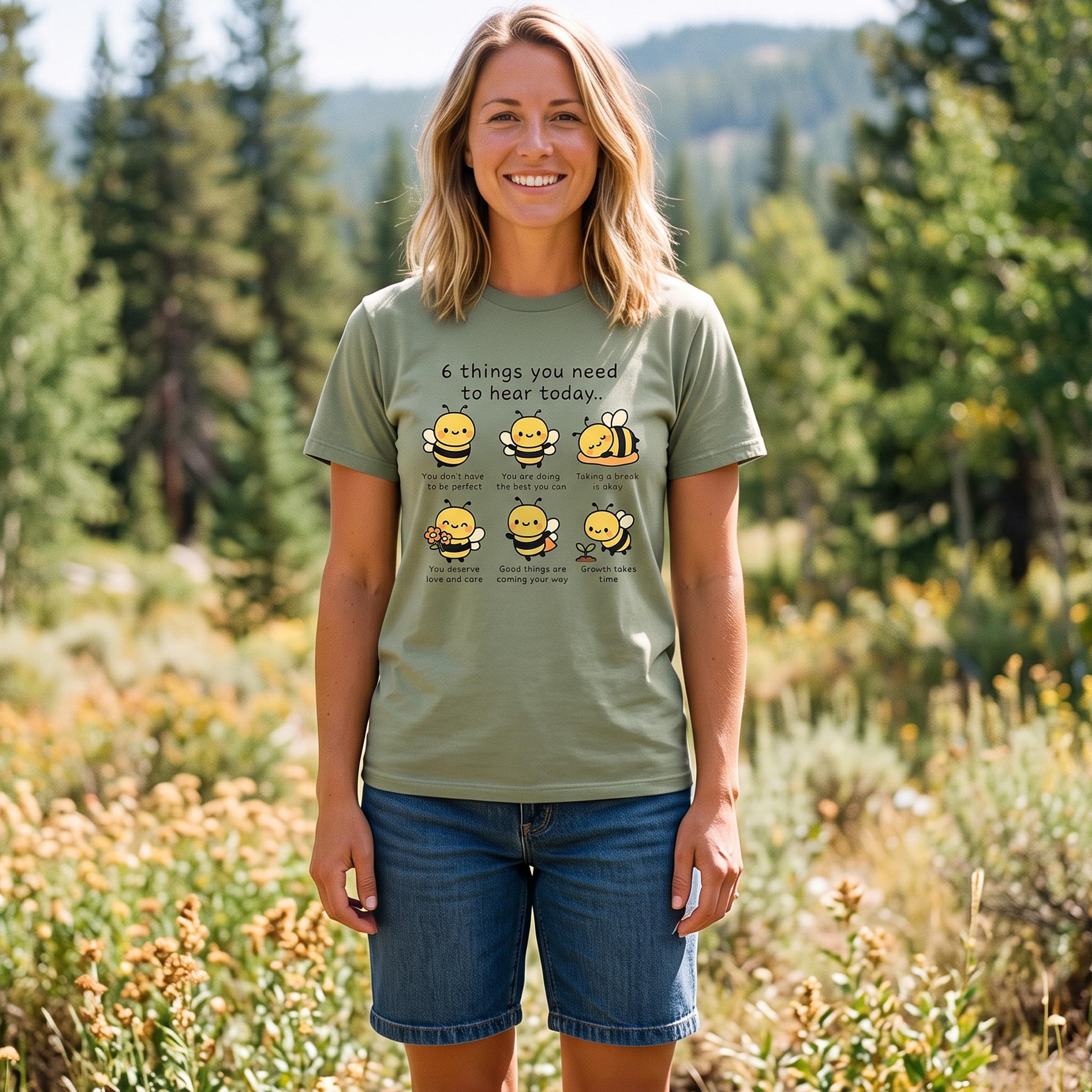 MDCTBYWY26072207 The Blonde Honeybee T-Shirt