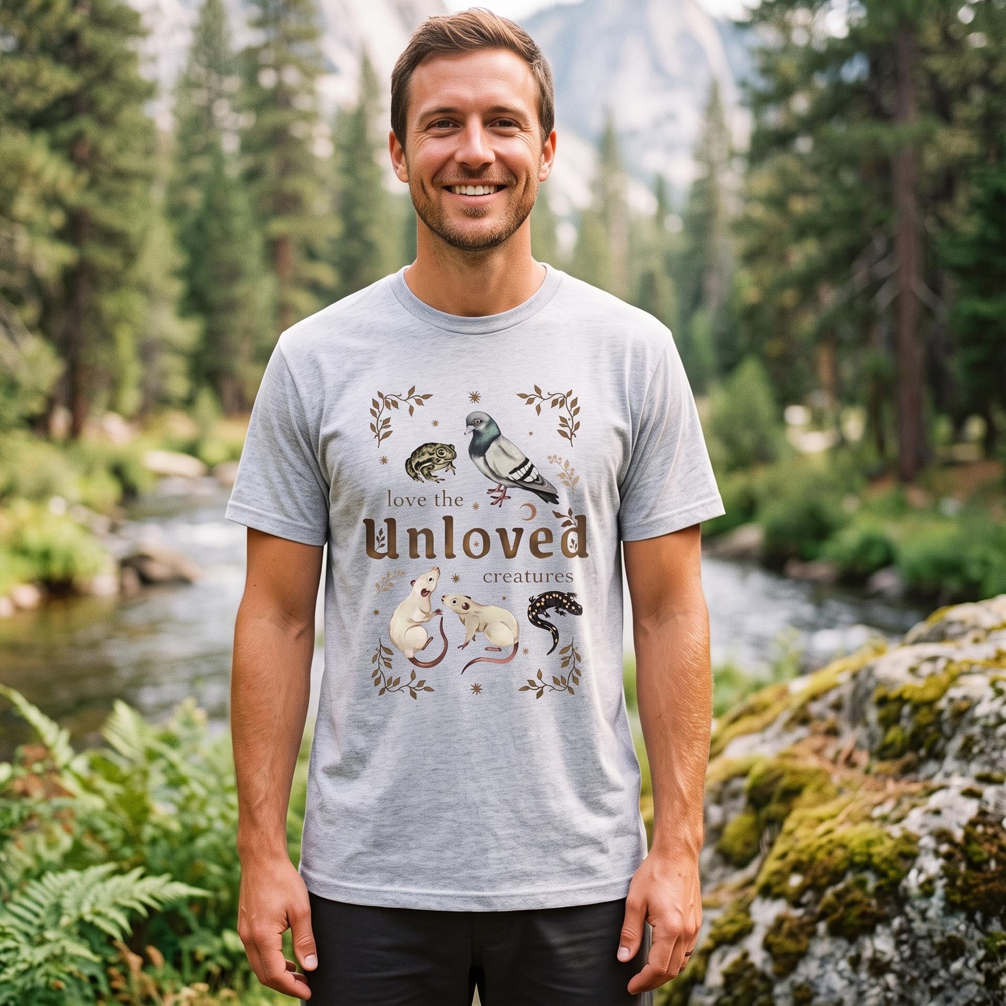 MDCTBYWY26072209 Love the Unloved Creatures T-Shirt