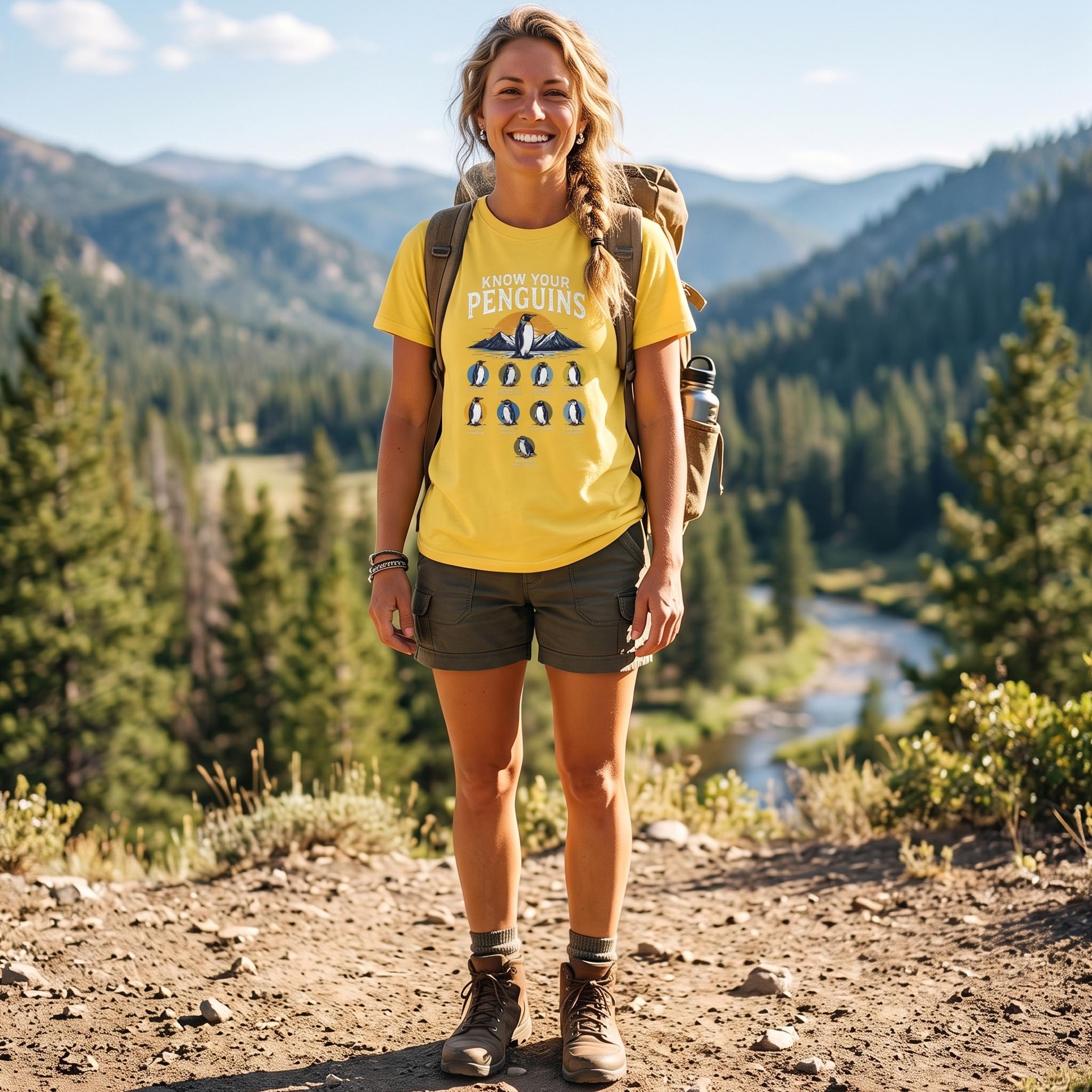 MDCTBYWY26072306 Know Your Penguins T-Shirt