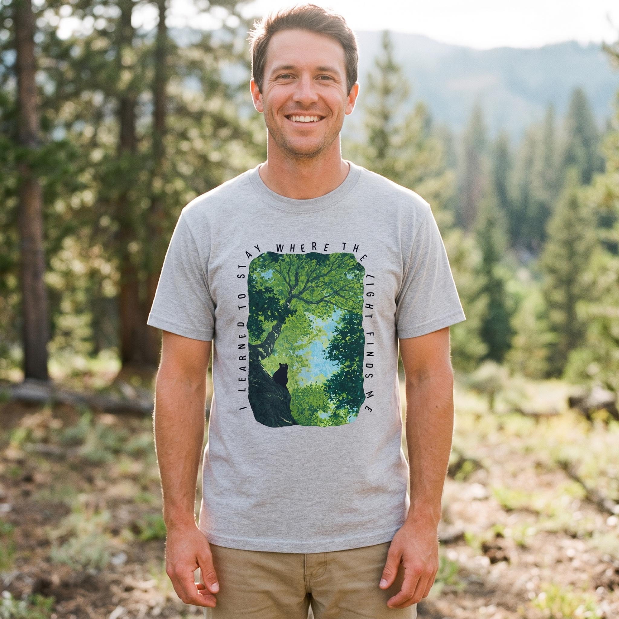 MDCTBYWY26072402 Where the Light Finds Me T-Shirt