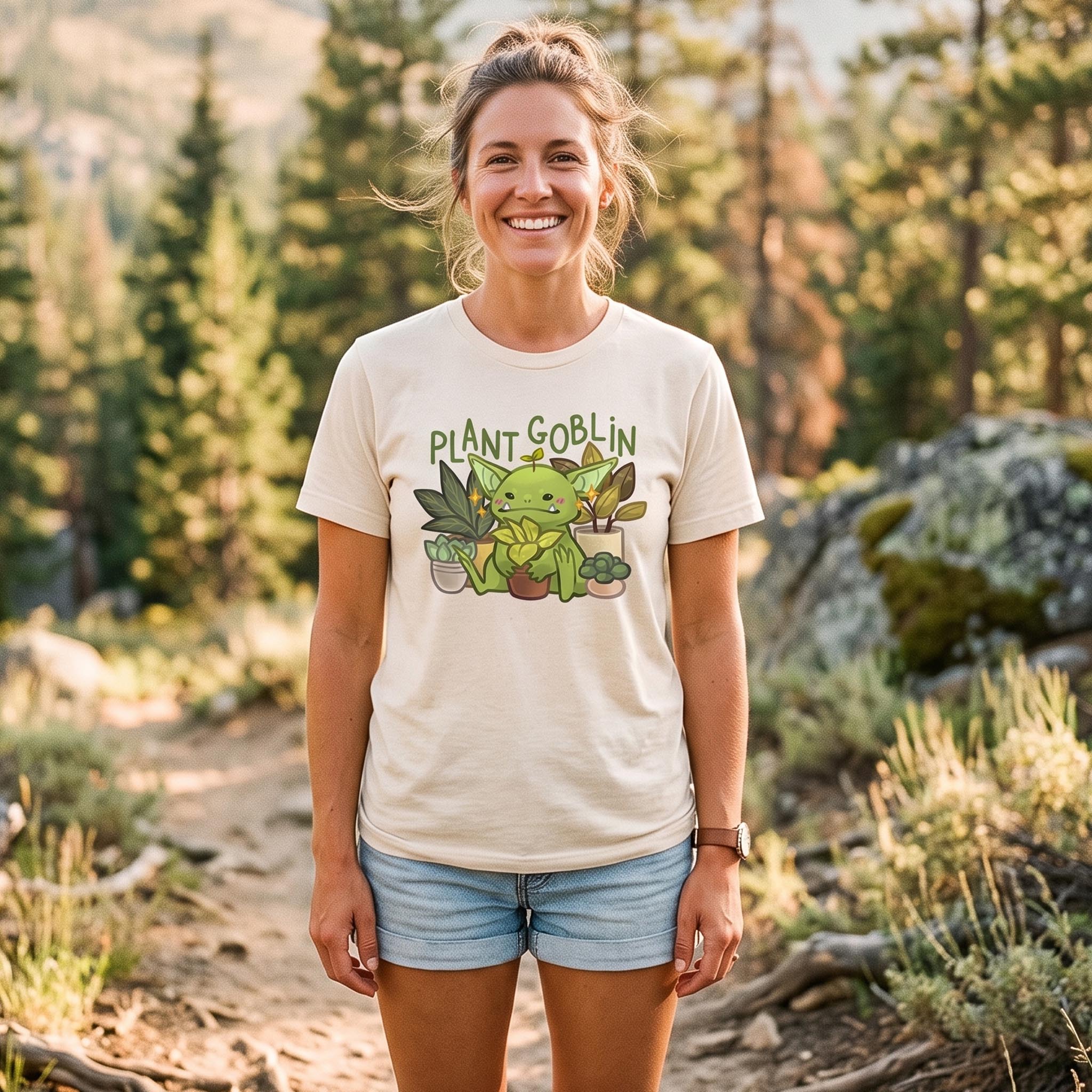MDCTBYWY26072404 Plant Goblin T-Shirt