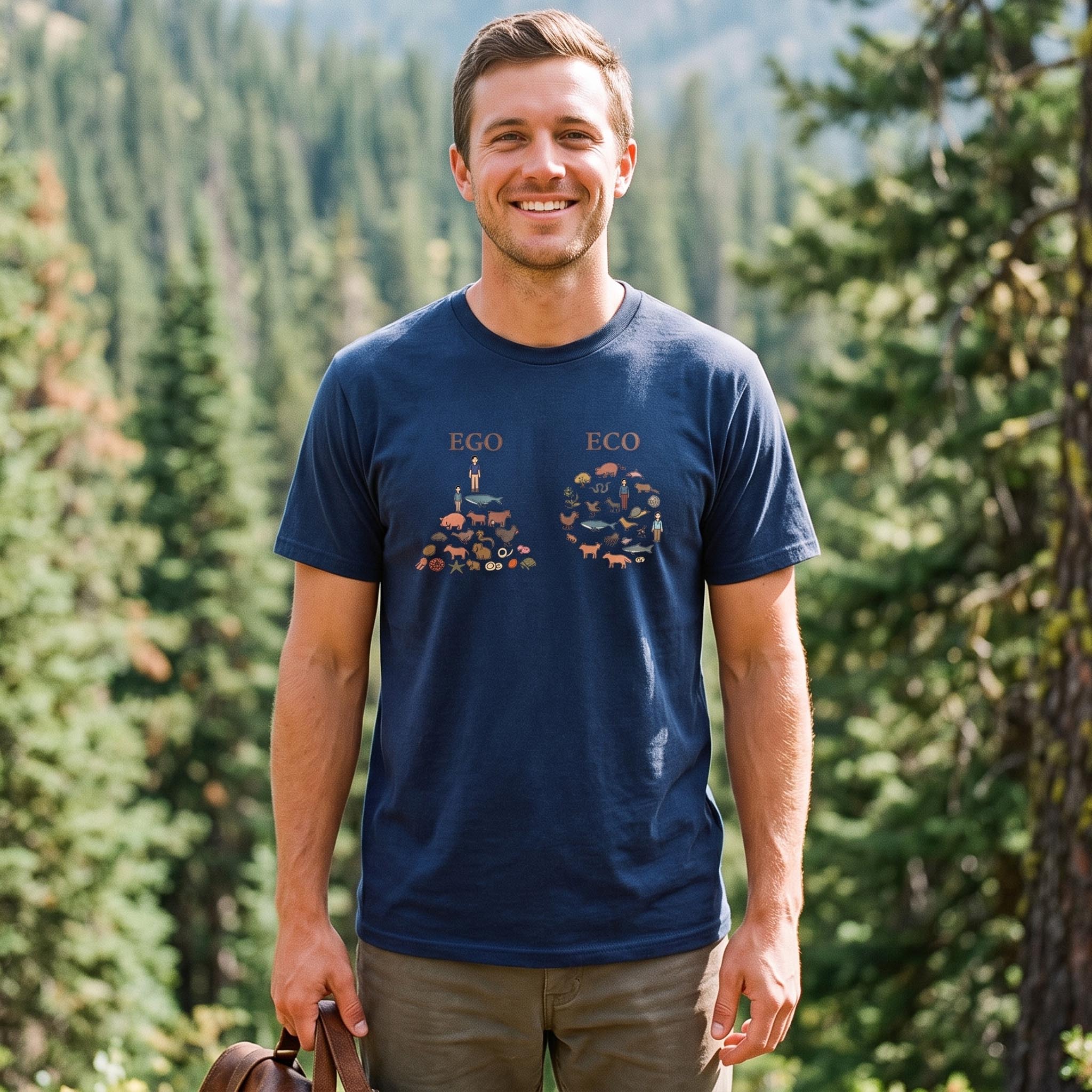 MDCTBYWY26072406 Ego vs Eco T-Shirt