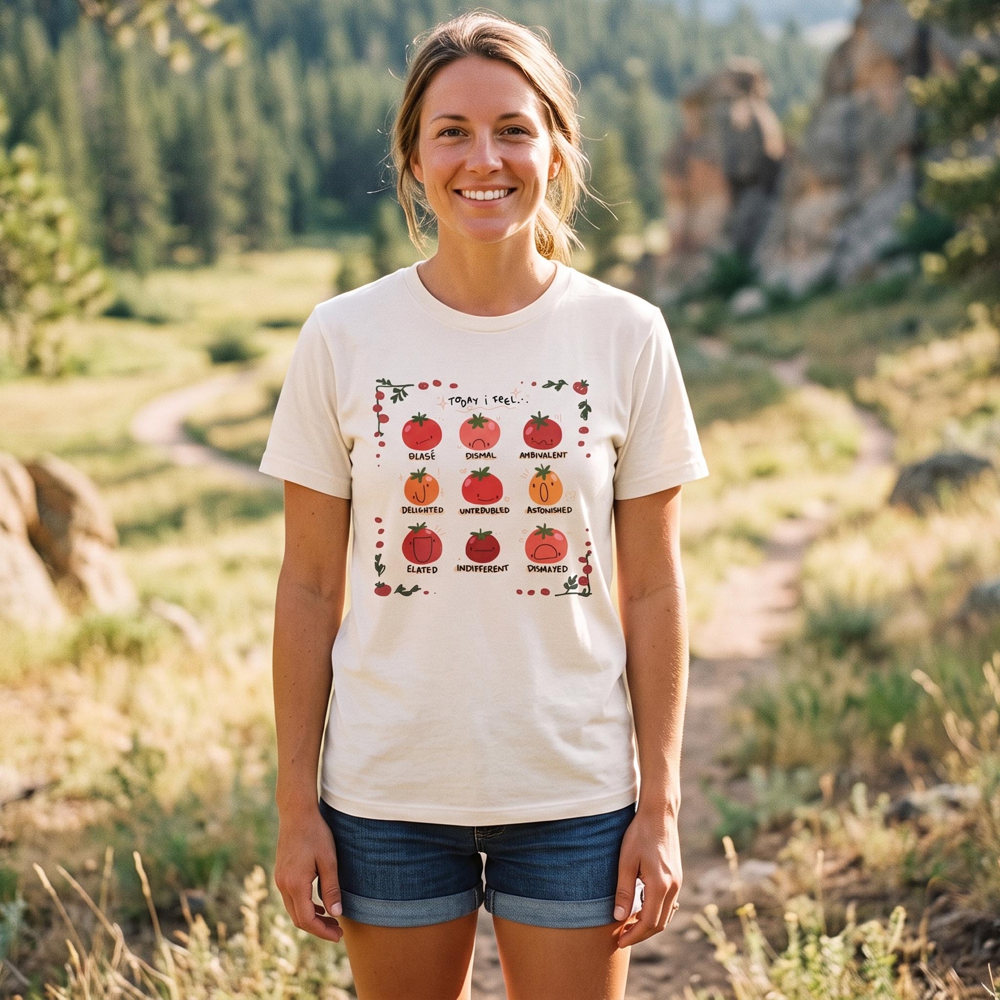 MDCTBYWY26072409 Today I Feel... A Tomato Mood Journal T-Shirt