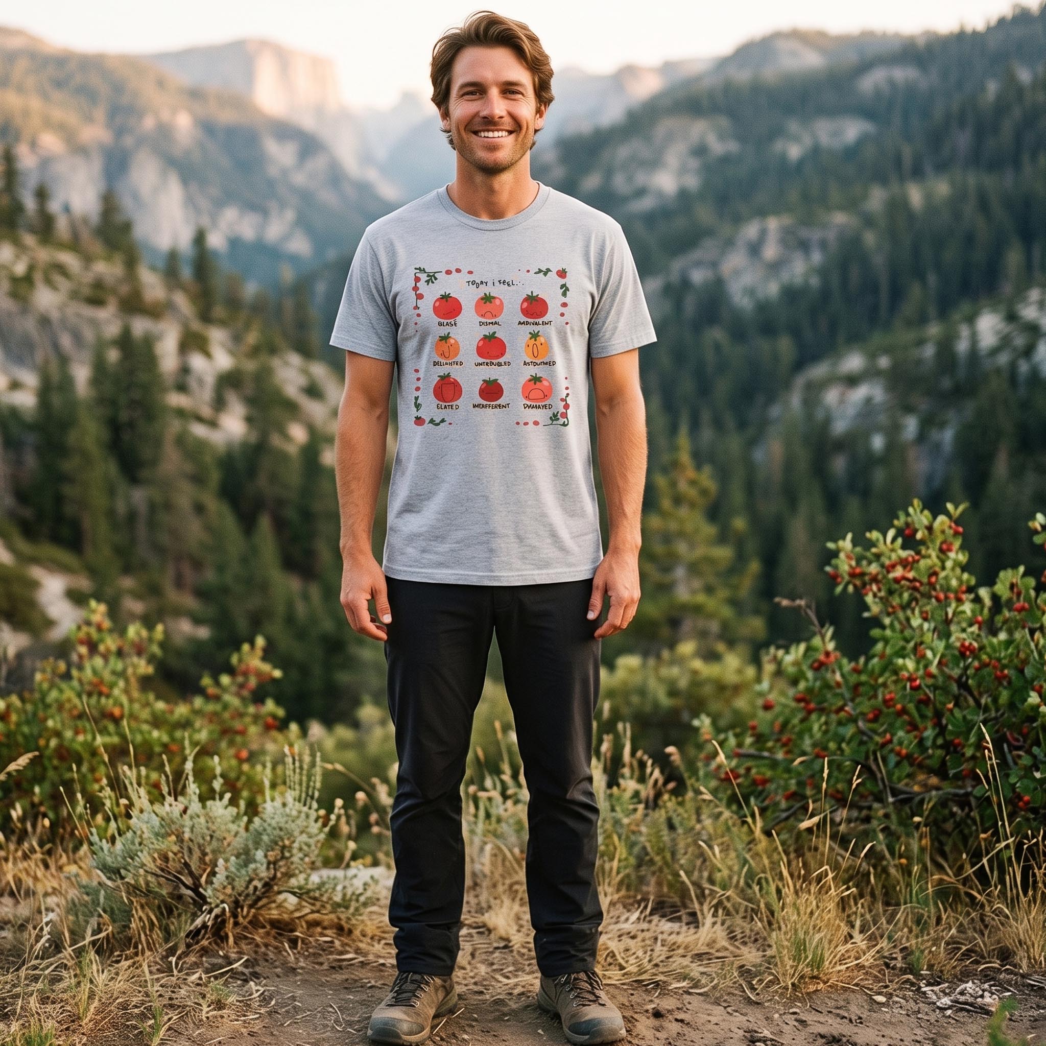 MDCTBYWY26072409 Today I Feel... A Tomato Mood Journal T-Shirt