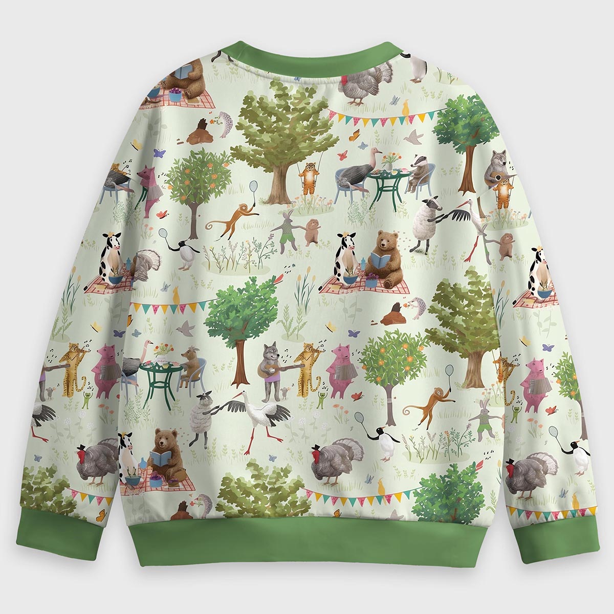 Woodland Animals Picnic Party Kids Premium Eco Sweatshirts
