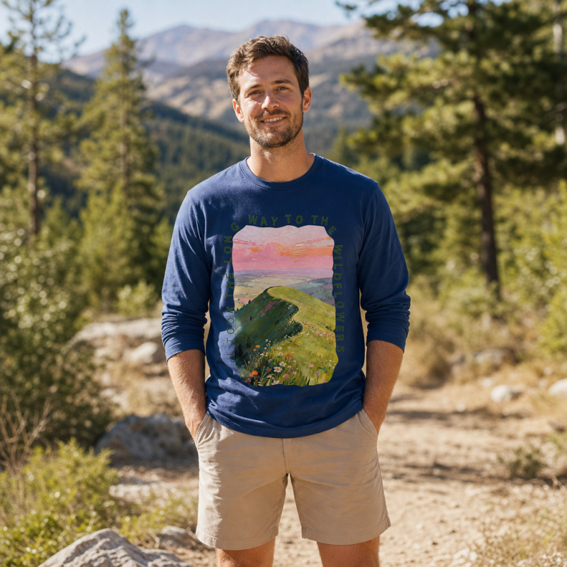 Dusk Hills Art Long Sleeve T-Shirt