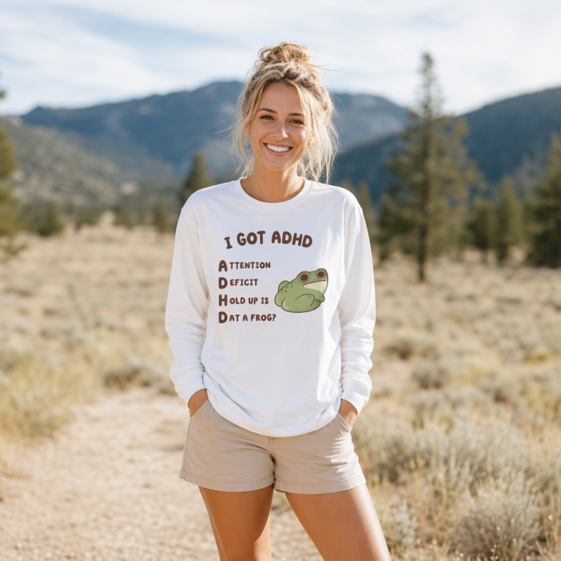 Cartoon Frog Long Sleeve T-Shirt