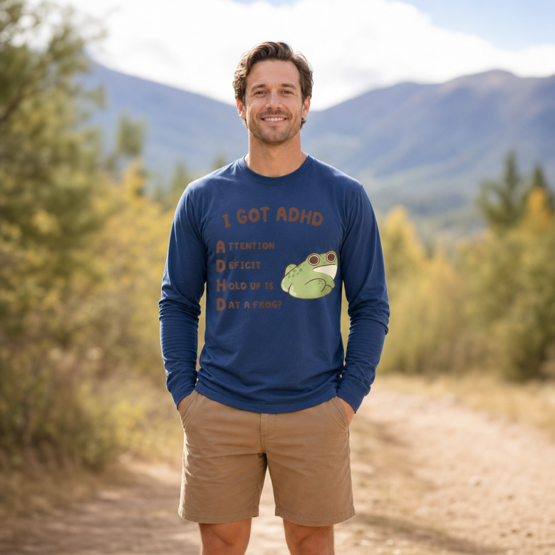 Cartoon Frog Long Sleeve T-Shirt