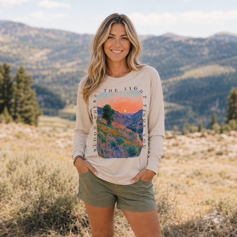 Dusk Hills Art Long Sleeve T-Shirt