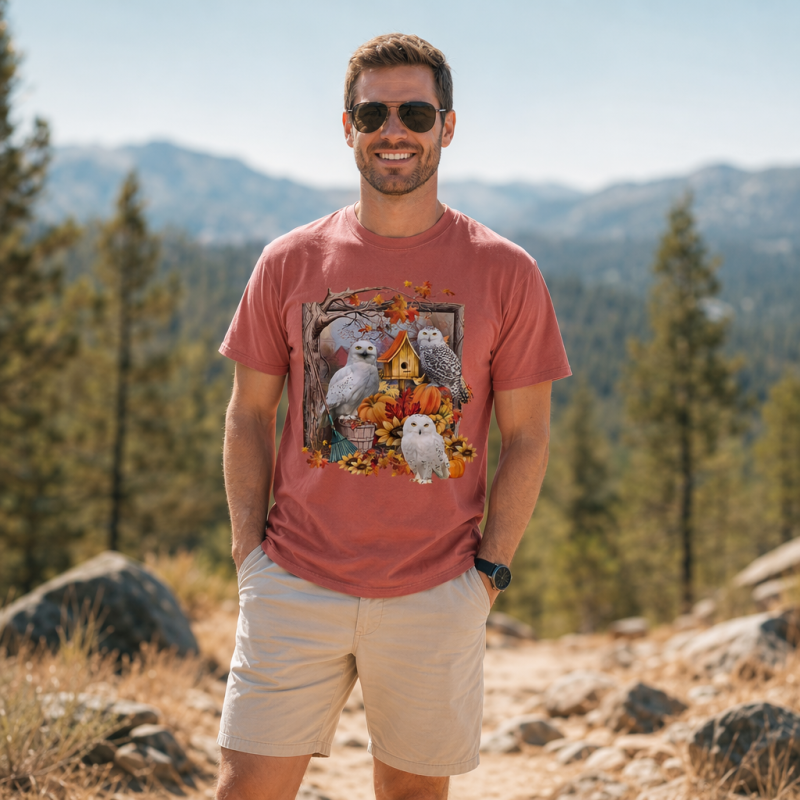 Autumn Snowy Owls T-Shirt