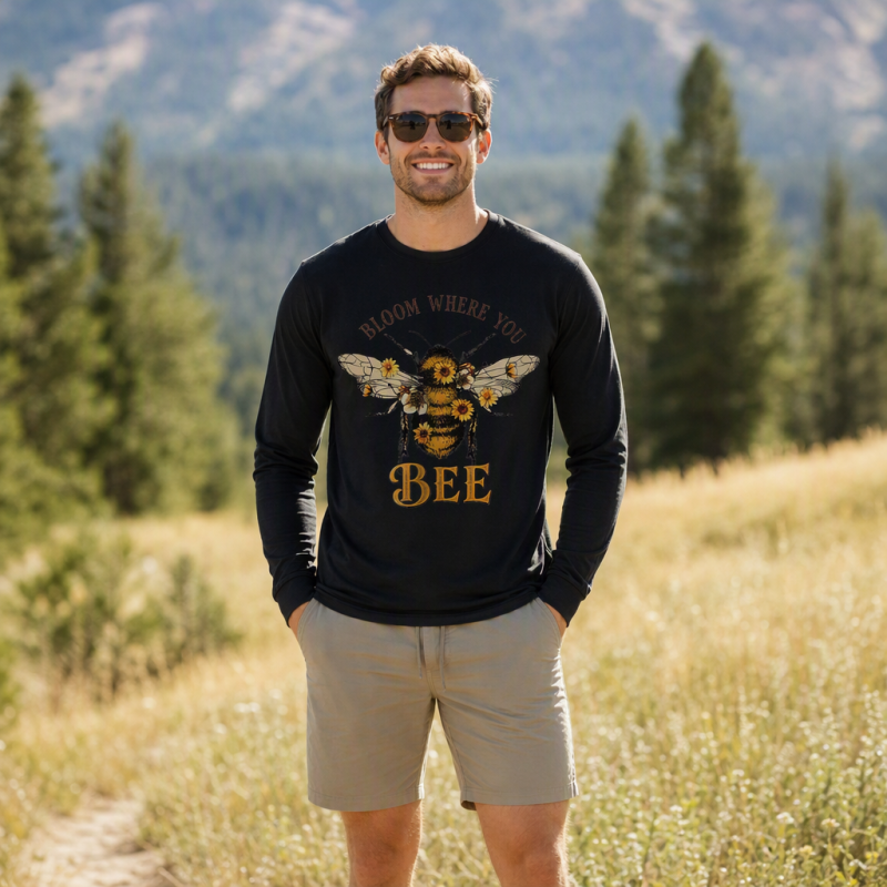 Bloom Where You Bee Long Sleeve T-Shirt