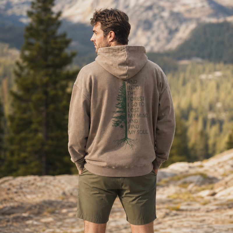 Into the Woods  Washed Hoodie