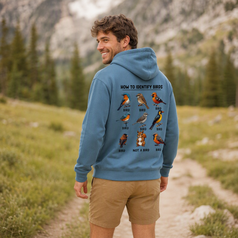 Funny Bird How to Identify Birds Hoodie