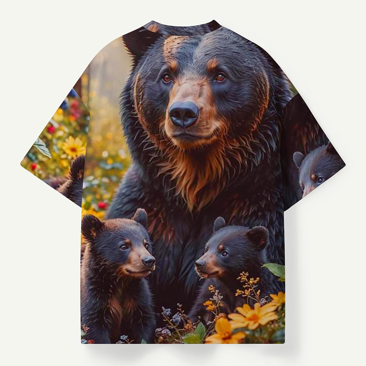 Mother Bear & Cubs in the Wild Premium Eco Tee